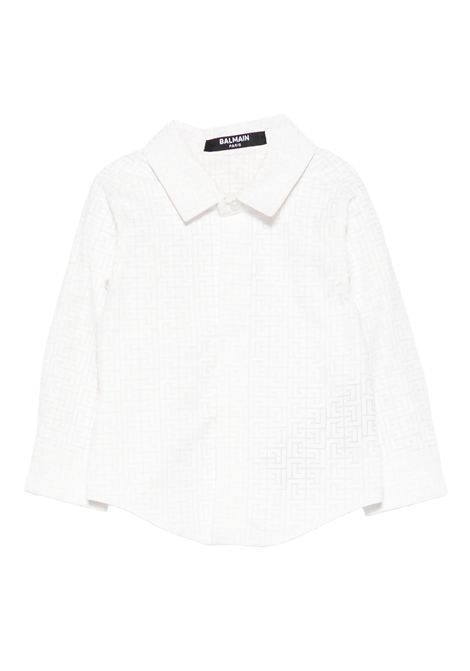 Camicia con stampa geometrica BALMAIN KIDS | BX5510 P0546100